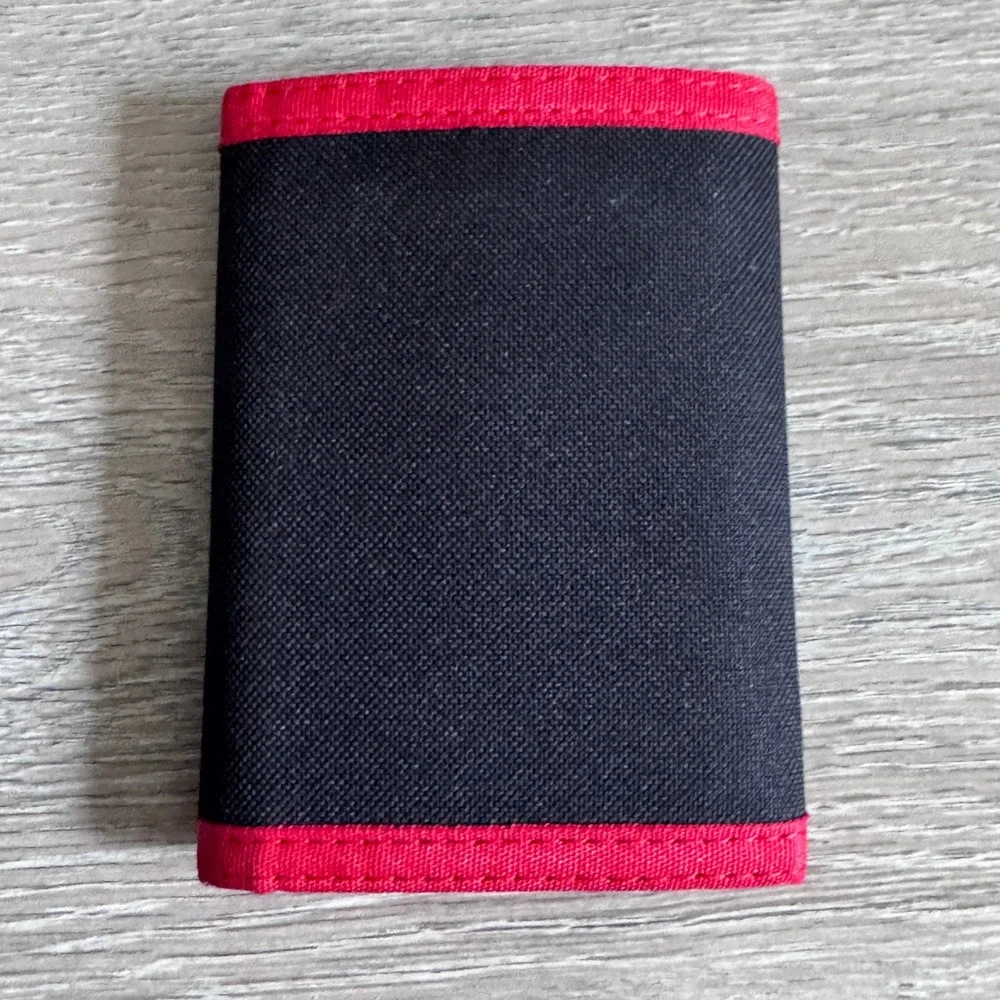 Element Skateboards Trifold Wallet Black Red Fire Earth Wind Water Logo Canvas